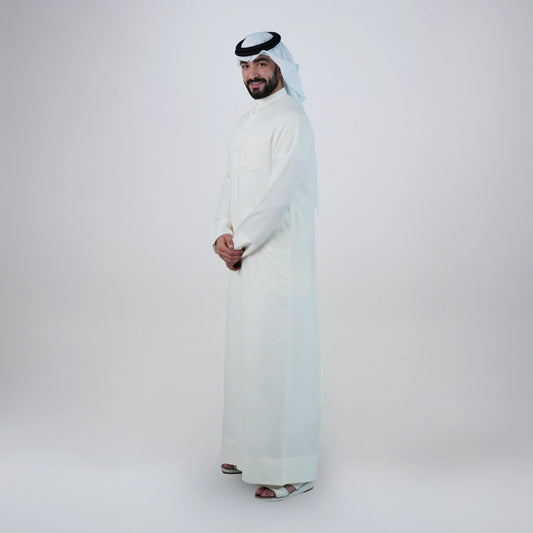 Ready Made Off White Kuwaiti Kandourah