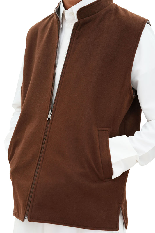 Emirati Reversible Sidiri | Brown and Light Brown