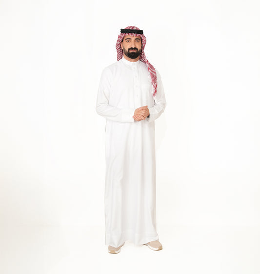 Readymade white Kuwaiti Kandourah