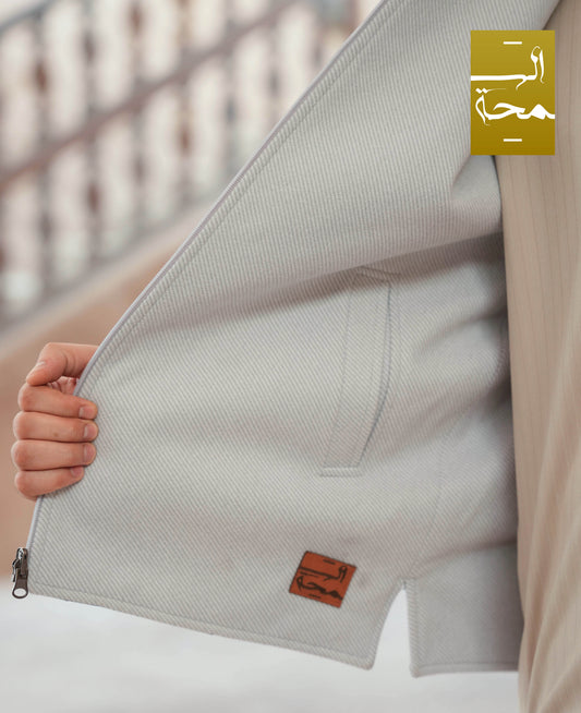 Emirati Reversible Sidiri | Black and Light Gray