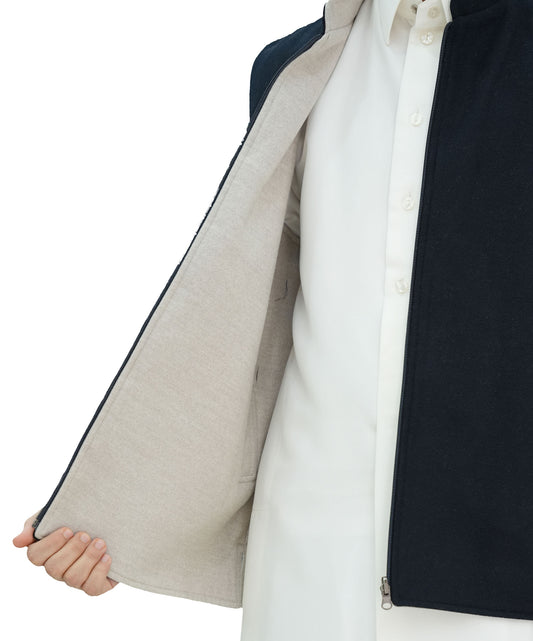 Emirati Reversible Sidiri | Black and light gray