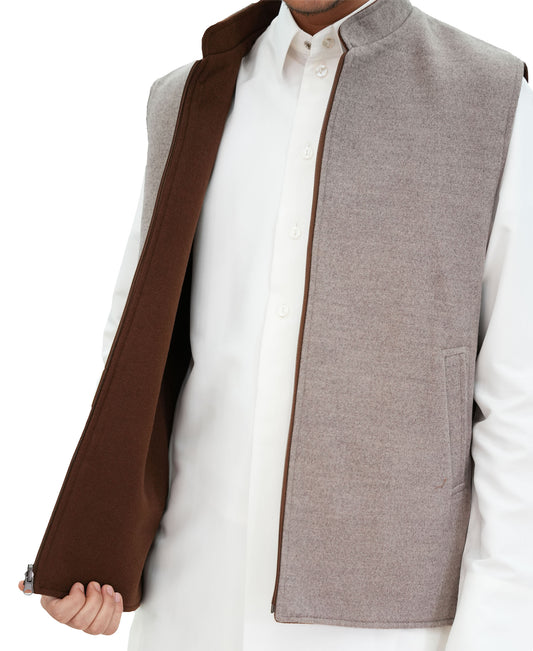 Emirati Reversible Sidiri | Brown and Light Brown