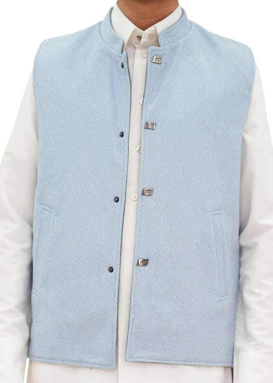 Emirati Reversible Sidiri | light blue and Gray